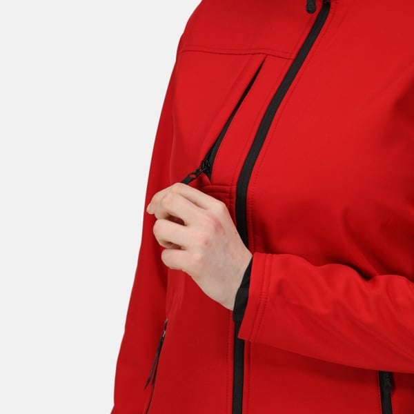 Regatta Women's Octagon II Waterproof Soft Shell Jacket - Classic Red / Black