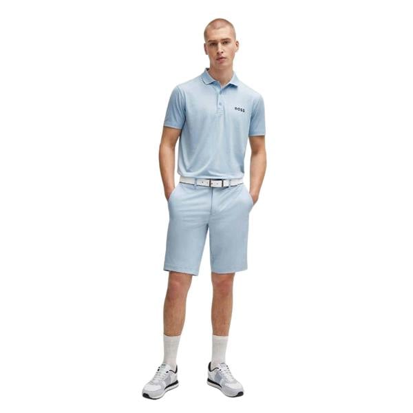 Boss Mens Contrast Logo Performance Regular Polo Shirt - Purple - 
