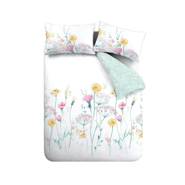 Meadowsweet Floral Bright Duvet Cover Set