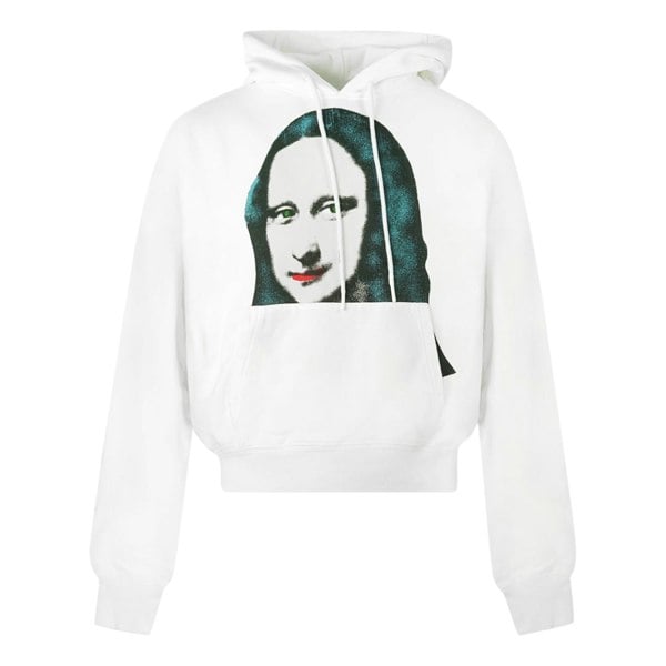 Off-White Off White Mona Lisa Print Logo Hoodie - White