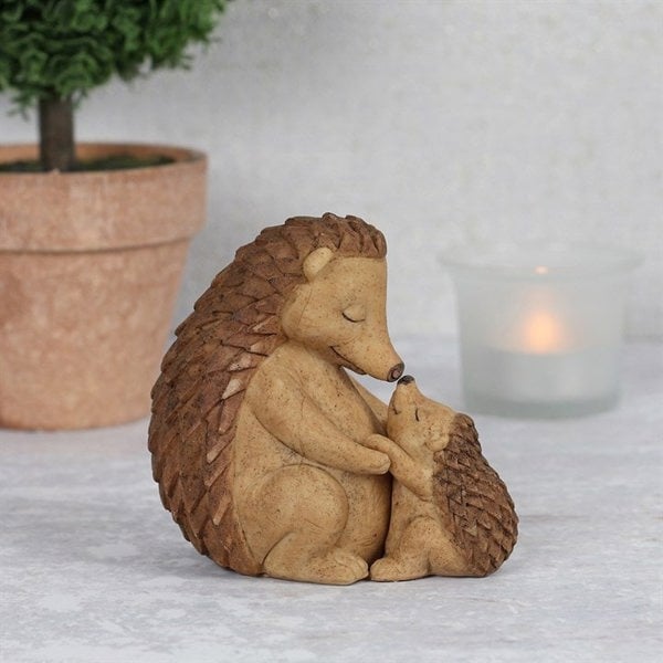 Serano Happy Hoglet Mother and Baby Hedgehog Ornament