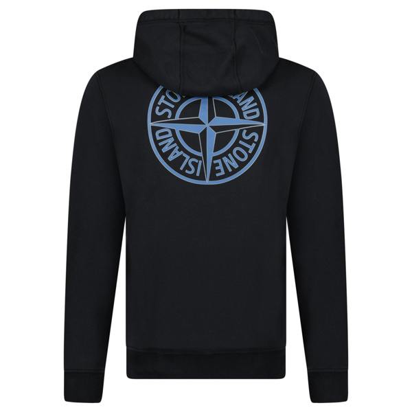 Stone Island Institutional Two Print Hoodie Black - chancefashionco