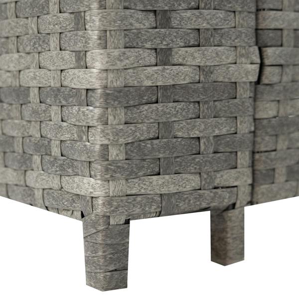 Jardi 11 Seater Rattan Furniture Set With Firepit – Grey
