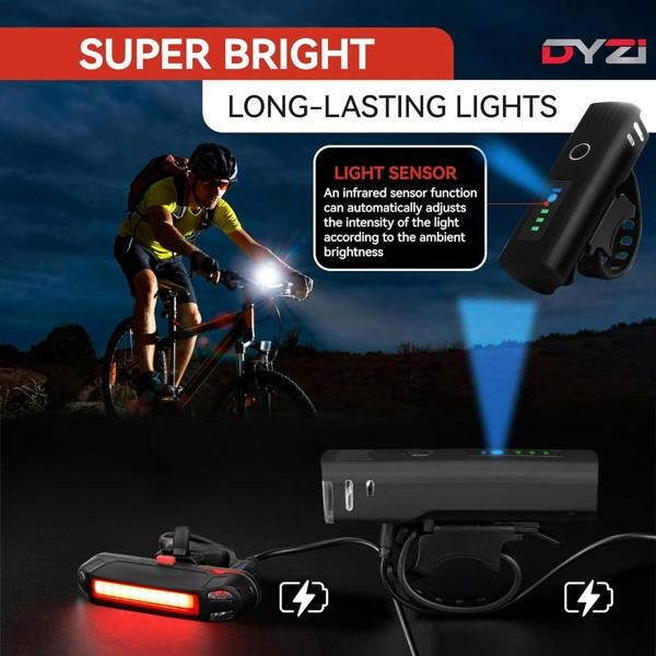 Luminx-250 dyzi bike light set rechargeable