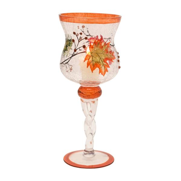 Country Living Autumn Leaf Candle Goblet - Large