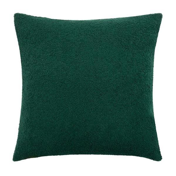 Furn Malham Fleece Square Cushion Cover - Emerald - 