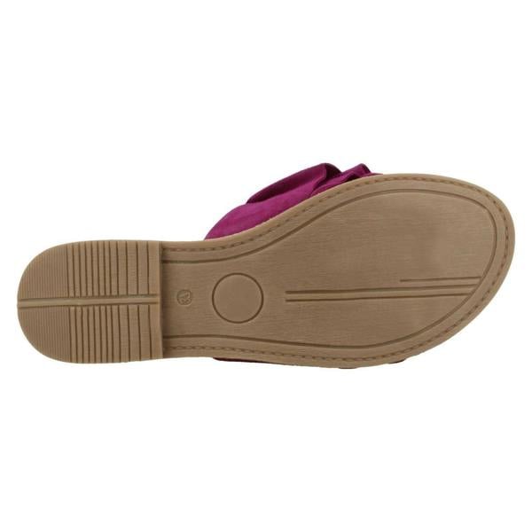 Leather Collection Ladies Leather Collection Frill Vamp Mules