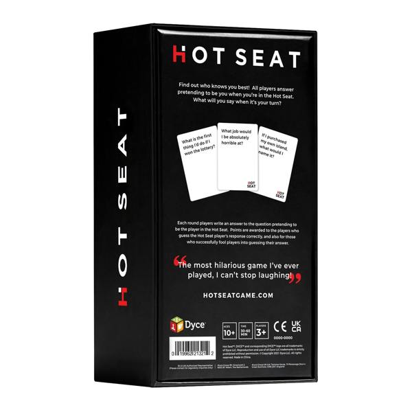 Dyce Games Hot Seat Family Party Game