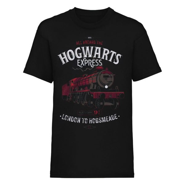 Harry Potter Unisex Adult All Aboard T-Shirt - Black