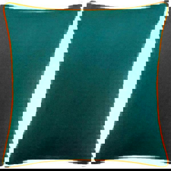 Furn Meridian Velvet Cushion Cover - Teal/Clementine