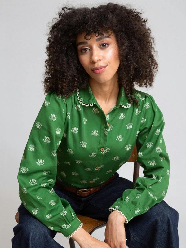 Kite Womens Organic Marshwood Sateen Blouse