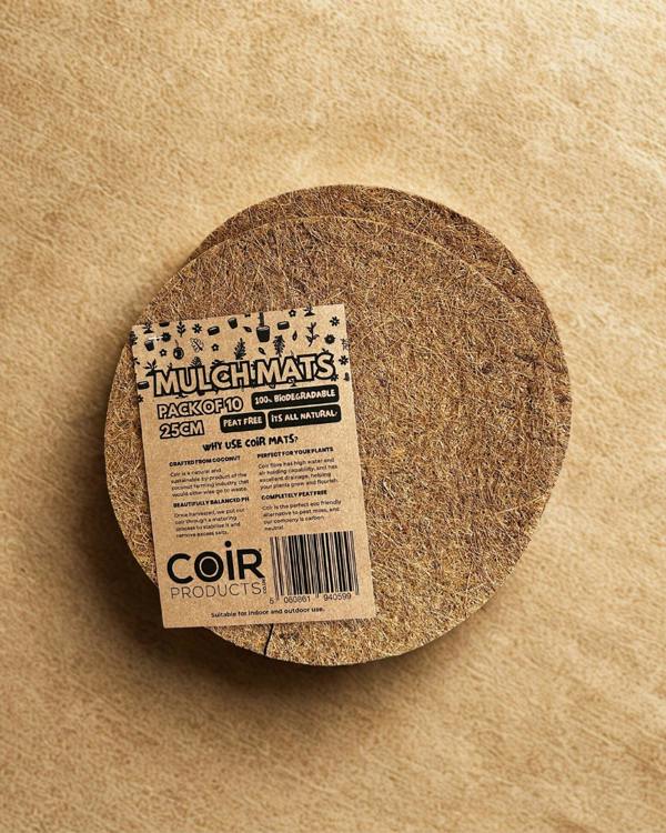 CoirProducts Coir Mulch Mats | Biodegradable Coir Fibre Mats for Moisture Retention & Weed Control