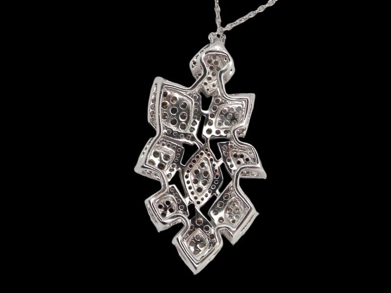 Vintage Tom A multi diamond cluster pendant