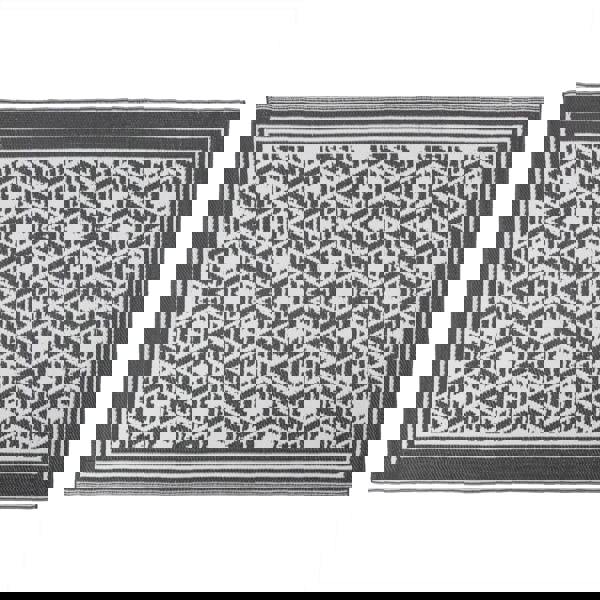 JVL The Gardener Reversible Geo Pattern Outdoor Garden Rug 150x210cm