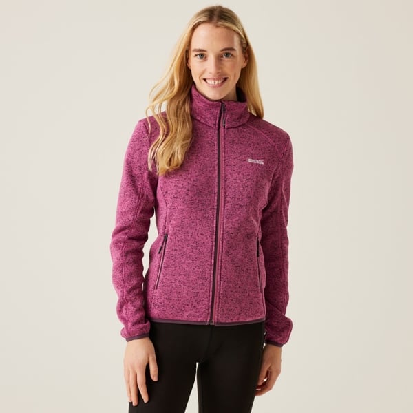 Regatta Women's Newhill Marl Full Zip Fleece Jacket - Violet