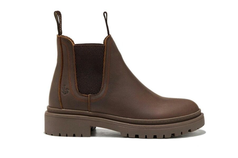 AMMONITE Women's Water-Resistant Chelsea Boots | Charmouth Brown