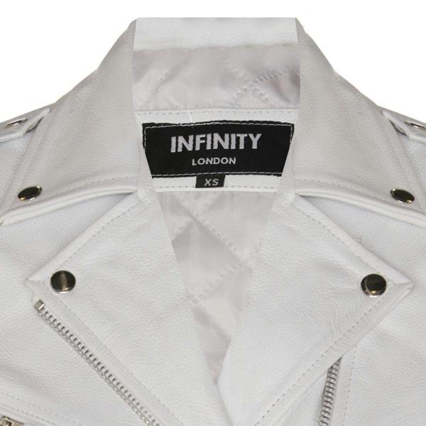 Womens Cowhide Leather Biker Jacket-Mansfield - Upperclass Fashions 