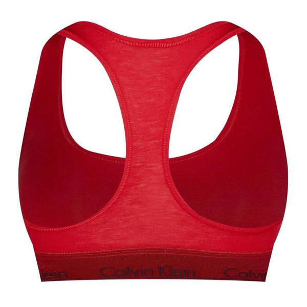 Calvin Klein Womens/Ladies Logo Cotton Blend Bralette - Rouge - 