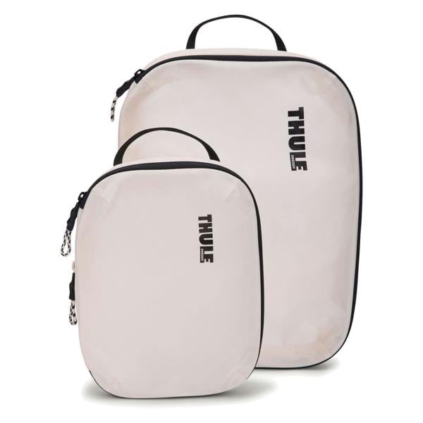 Thule Compression Packing Cube Set Small & Medium White Travel Organizer