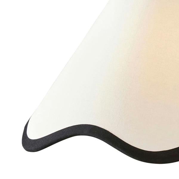 Pagazzi Lighting Ripple Shade Off White And Black 32Cm