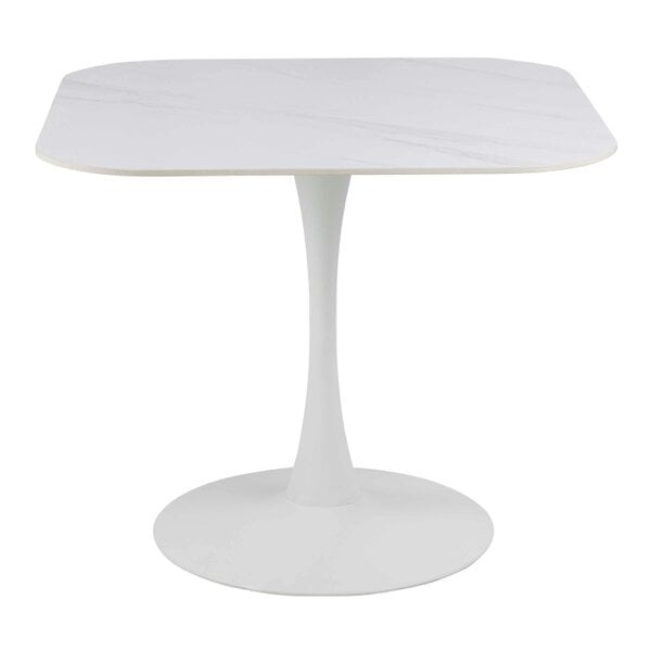 Wyld Haus Cloverfern White Ceramic Square Dining Table