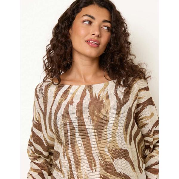 Blue Vanilla Metallic Batwing Foil Effect Jumper