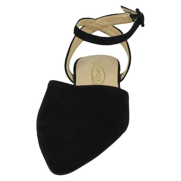 Spot On Ladies Spot On Wide Fit Ankle Strap Shoes F80535