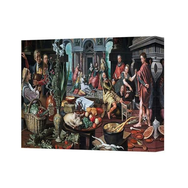 Benjamin Tate Design Canvas Print The Last Supper Religious Wall Art Dinner Scene