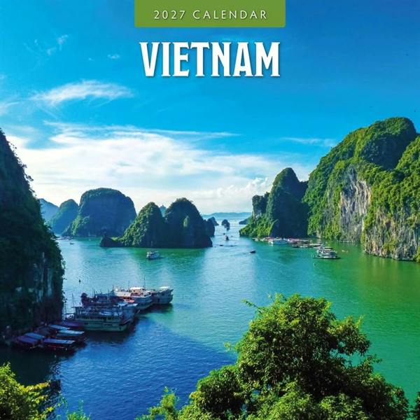 Asia Vietnam Calendar 2027, Wall Calendars, Month To View, Travel, Gift