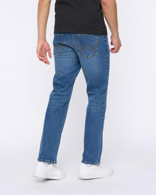 Duck and Cover Hydras Straight Leg Jeans Mid Wash