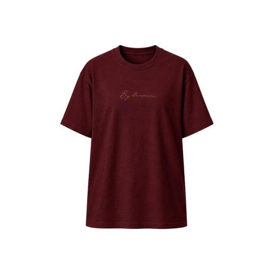 By Lanvin Signature Logo Burgundy T-Shirt
