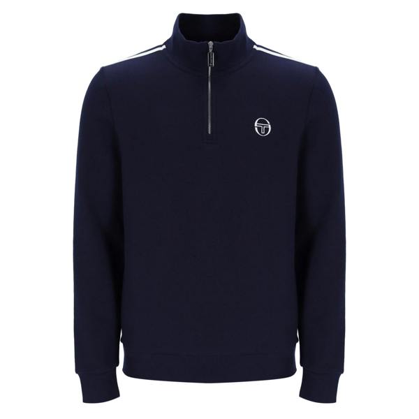 Sergio Tacchini Locchi 1/4 Zip Sweatshirt Maritime Blue/White