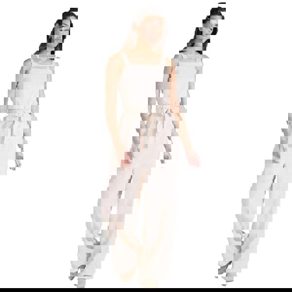 Animal Womens/Ladies Becca Linen Jumpsuit - Beige - 