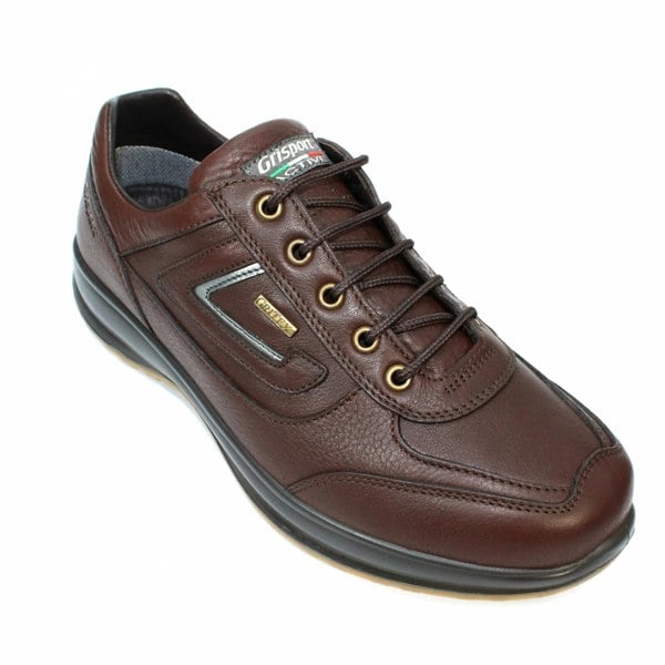 Grisport Mens Airwalker Leather Walking Shoes - Brown