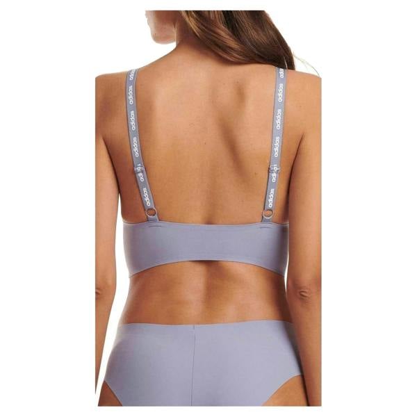 Adidas Womens/Ladies Active Micro Flex Bralette - Grey Blue - 