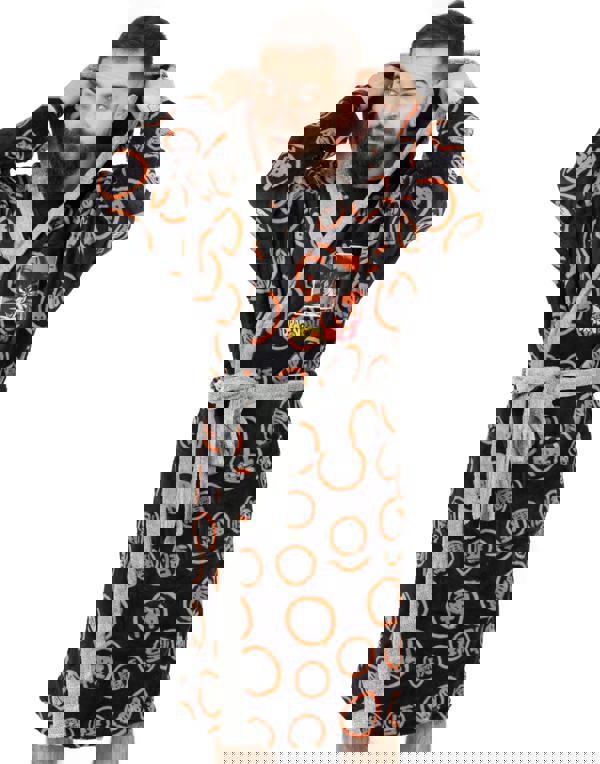 Dragon Ball Z Goku Family Symbol MensBlack Bathrobe