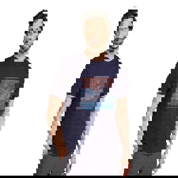 Mountain Warehouse Mens Tidal Wave T-Shirt - Dark Blue