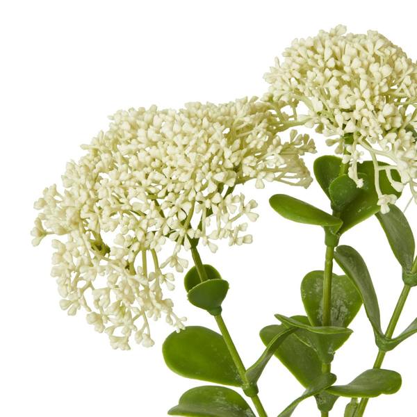 Wyld Haus Set of 3 Artificial Flowers Cream Sedum Sprays