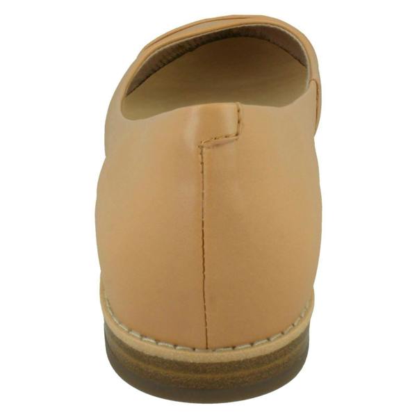 Clarks Ladies Clarks Flat Ballerina Shoes Festival Gold