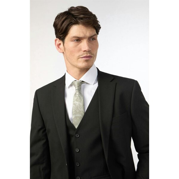 Limehaus Regular Fit Black Stretch Suit Jacket