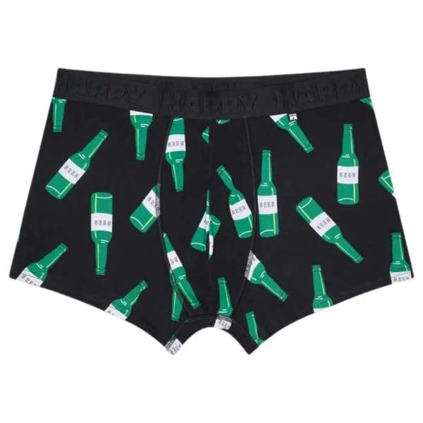 Happy Socks Beer Short Boxer, Black