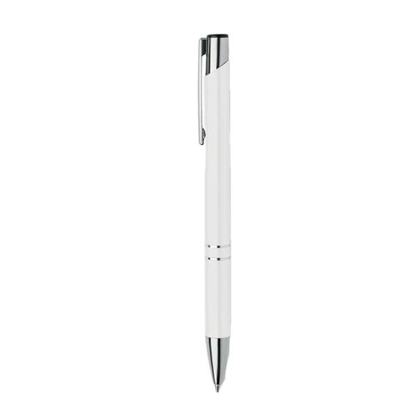 MidOcean Bern Ra Recycled Aluminium Ballpoint Pen - White - 