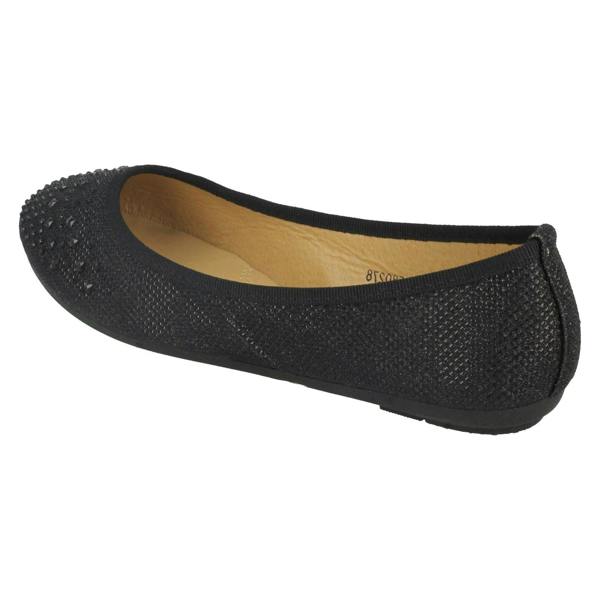 Spot On Ladies Spot On Flat Ballerinas