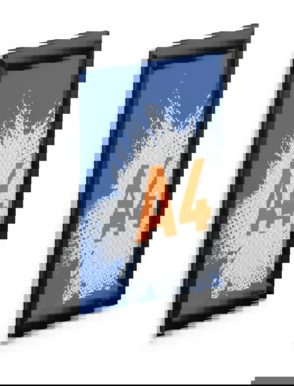 Durable Aluminium Snap Frame Retail Clip Poster Holder Notice Board | A4 Black