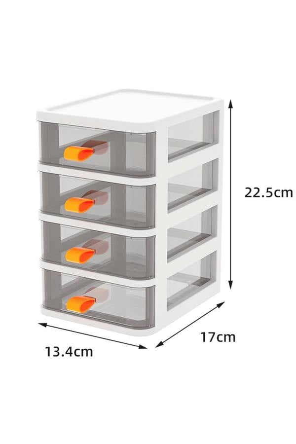 Living and Home Desktop Drawer Transparent Stationery Storage Box