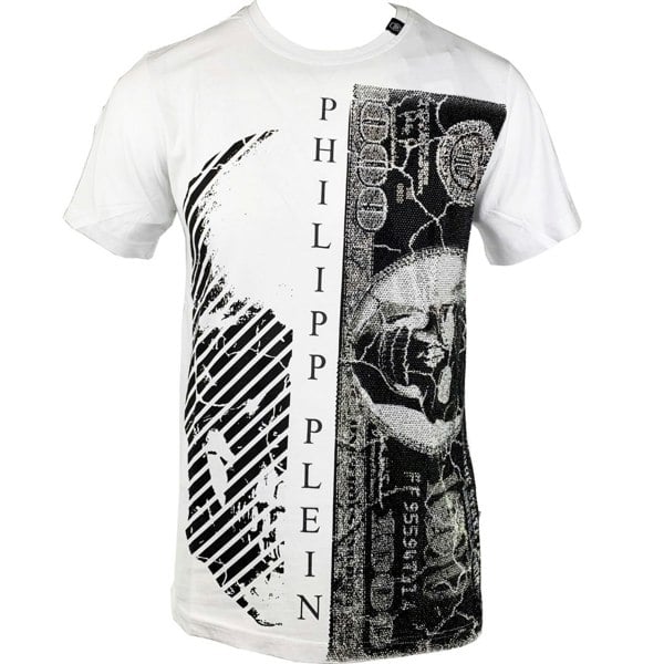 PHILIPP PLEIN PLEIN A17C MTK1448 PJY002N T-SHIRT mtk144801money WHITE T-SHIRT MALE S