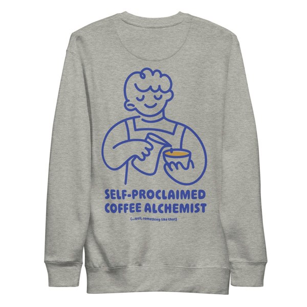 ANCHOR & CREW x GUSTATORY Coffee Alchemist Cotton Blend Embroidered Sweatshirt
