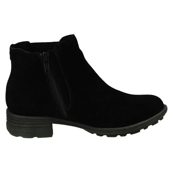 Hush Puppies Ladies Hush Puppies Block Heeled Ankle Boots Madisyn