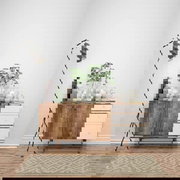 Beige Jute-Look Washable Rugs | Stylish & Easy-Clean