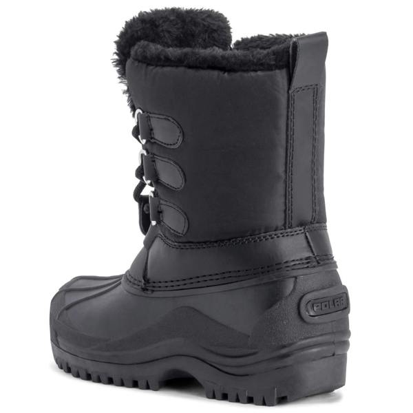 VIVA Unisex Kids Pull On Drawstring Closure Nylon Muck Duck Snow Rain Boots